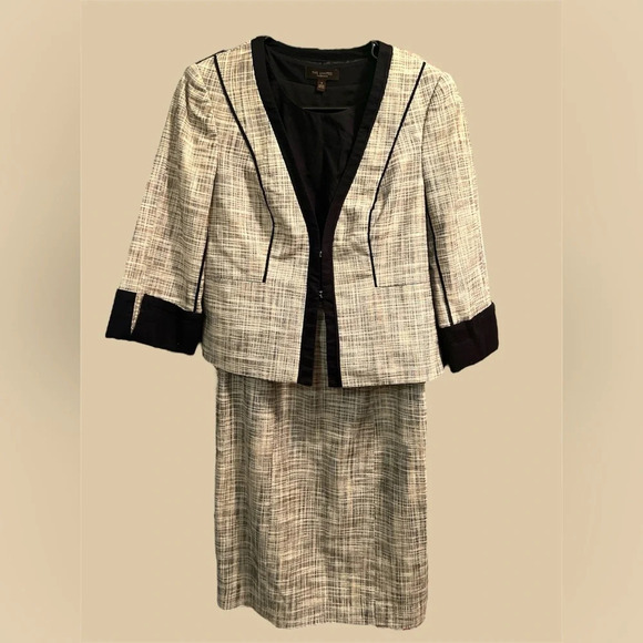 The Limited Collection Womens Plaid Check Blazer And Dress‎ Size 6 2pc Suit Set - Picture 1 of 4